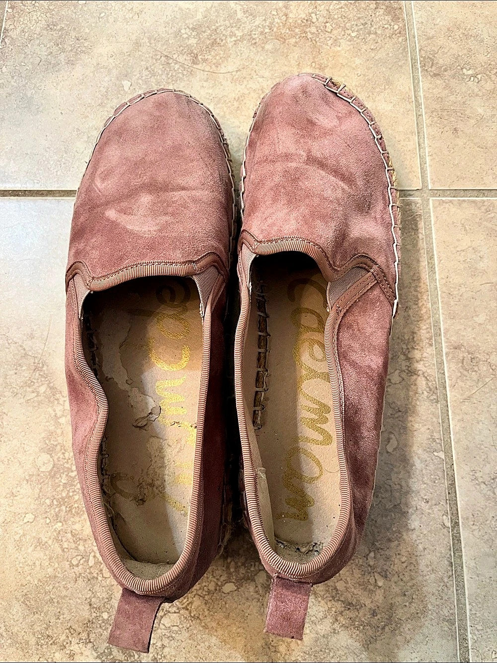 Sam Edelman Khloe Espadrille Slip On Flat Pink